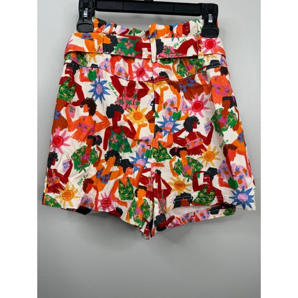 Anthropologie Farm Rio NWT Bikini Lady Shorts Paperbag Tropical Size M NWT - Picture 6 of 8